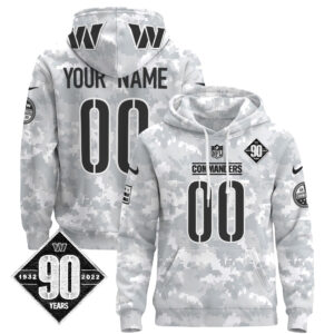 Washington Commanders 2024 Salute to Service Custom Pullover Hoodie - All Stitched