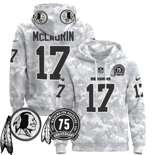 Washington Redskins 2024 Salute to Service Pullover Hoodie - All Stitched - Image 5