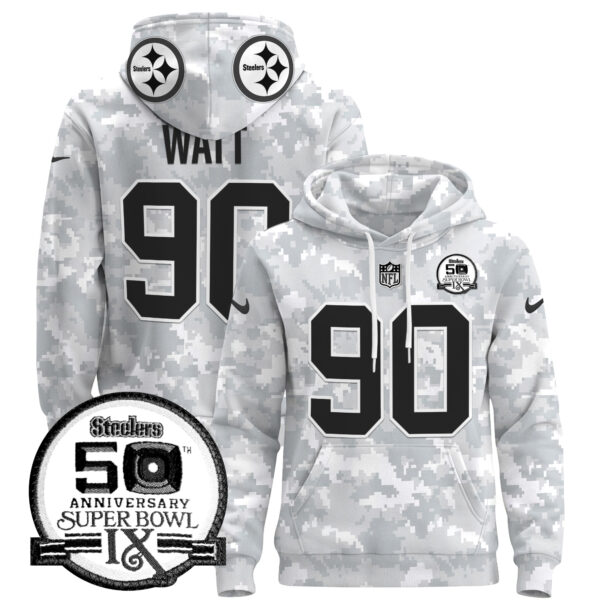Steelers 2024 Salute to Service Pullover Hoodie - All Stitched - Image 2