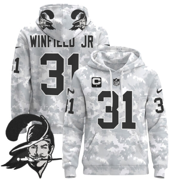 Buccaneers 2024 Salute to Service Pullover Hoodie - All Stitched - Image 6
