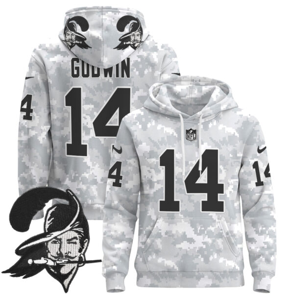 Buccaneers 2024 Salute to Service Pullover Hoodie - All Stitched - Image 4