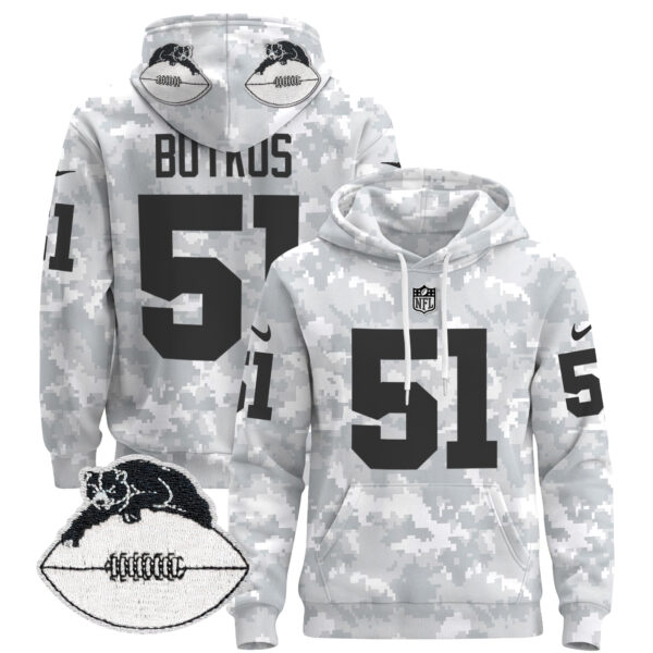 Chicago Bears Throwback 2024 Salute to Service Pullover Hoodie - All Stitched - Image 2