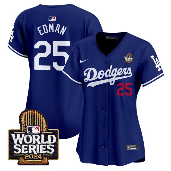Women's Dodgers 2024 World Series Vapor Premier Limited Jersey V2 - All Stitched - Image 21