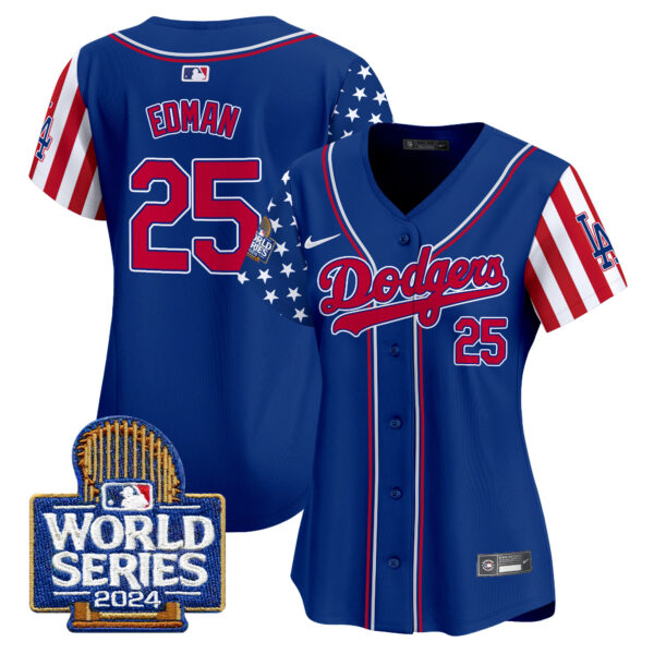 Women's Dodgers American Style 2024 World Series Vapor Premier Limited Jersey - All Stitched - Image 30