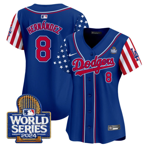 Women's Dodgers American Style 2024 World Series Vapor Premier Limited Jersey V2 - All Stitched - Image 28