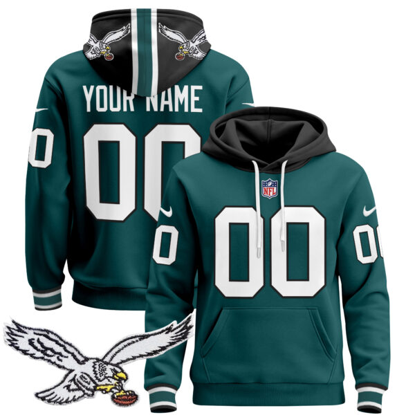 Philadelphia Eagles 2024 Custom Pullover Hoodie - All Stitched - Image 4