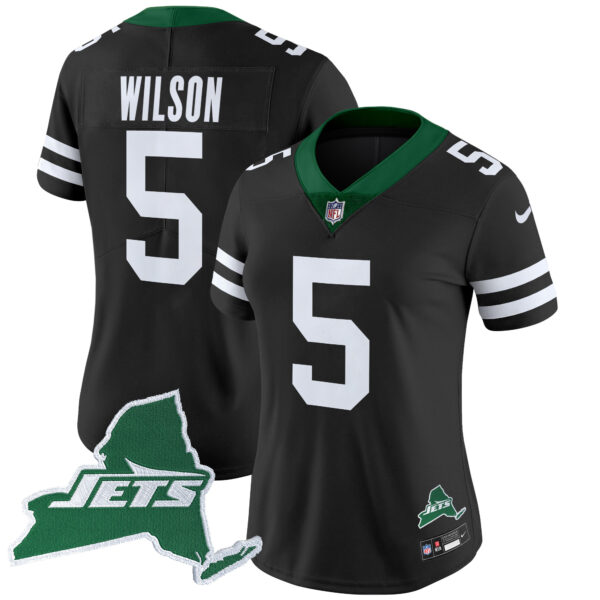 Women's New York Jets Home Patch Vapor Legacy Limited Jersey - All Stitched - Image 39