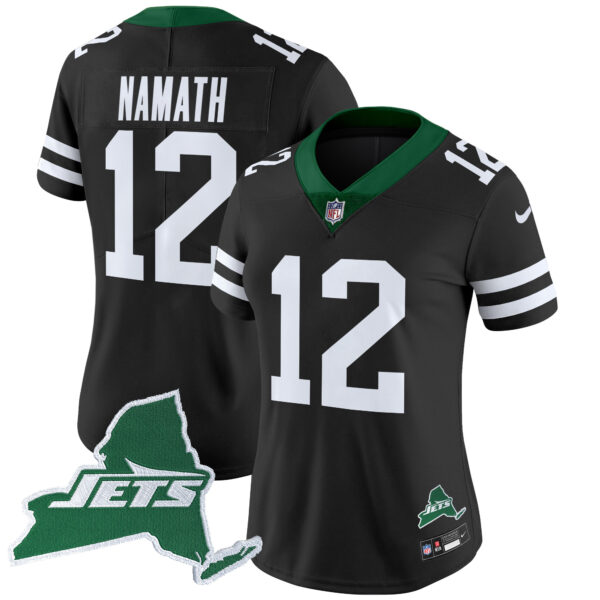 Women's New York Jets Home Patch Vapor Legacy Limited Jersey - All Stitched - Image 41