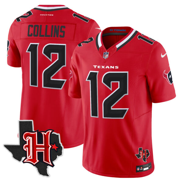 Men's Houston Texans 2024 Texas Patch Vapor Limited Jersey V5 - All Stitched - Image 32