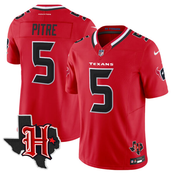 Men's Houston Texans 2024 Texas Patch Vapor Limited Jersey V5 - All Stitched - Image 31