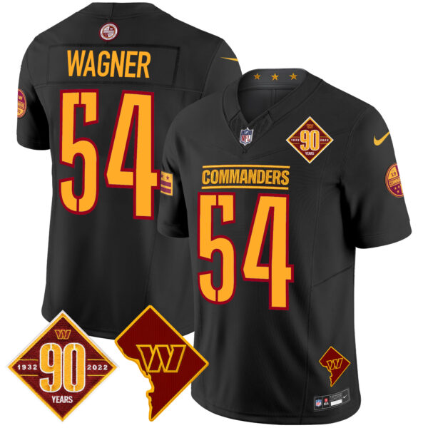 Men's Washington Commanders 90th Anniversary & Home Patch Vapor Limited Jersey - All Stitched - Image 18