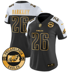 Women's Eagles 2024 Gold Vapor Limited Jersey - Est. 1933 Patch - All Stitched