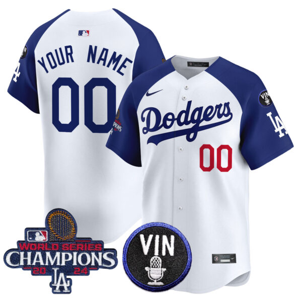 Dodgers 2024 World Series Champions Patch Vapor Premier Limited Custom Jersey V3 - All Stitched - Image 3