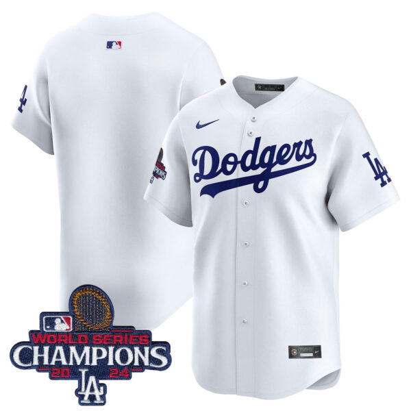 Men's Dodgers 2024 World Series Champions Patch Vapor Premier Limited Jersey - All Stitched - Image 10