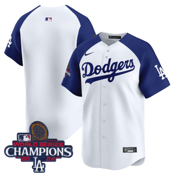 Men's Dodgers 2024 World Series Champions Patch Vapor Premier Limited Jersey - All Stitched - Image 30