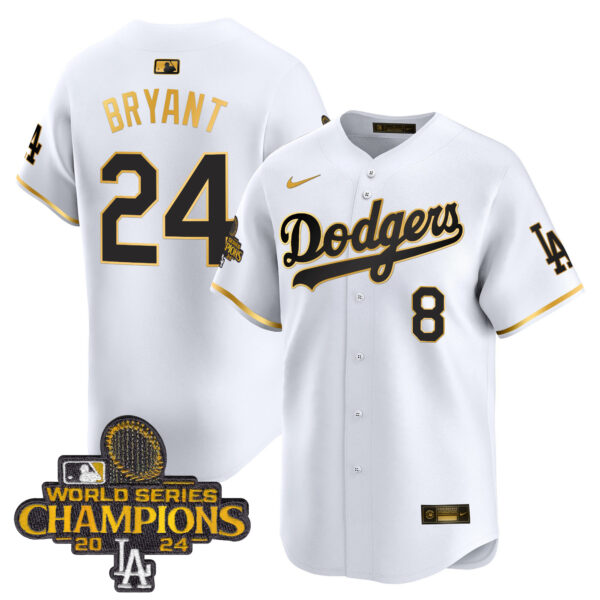 Men's Dodgers 2024 World Series Champions Patch Vapor Premier Limited Jersey - All Stitched - Image 55