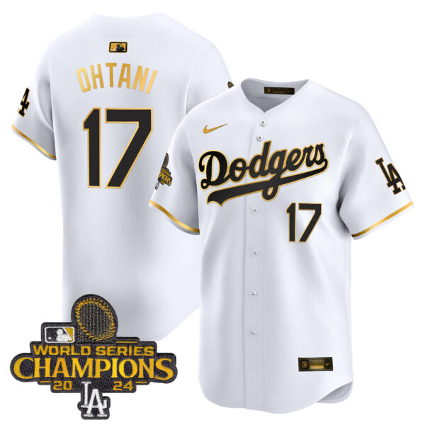 Men's Dodgers 2024 World Series Champions Patch Vapor Premier Limited Jersey - All Stitched - Image 52
