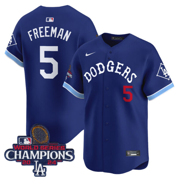 Men's Dodgers Tribute 2024 World Series Champions Vapor Premier Limited Jersey - All Stitched - Image 11