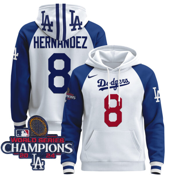 Men's Dodgers 2024 World Series Champions Pullover Hoodie - All Stitched - Image 27