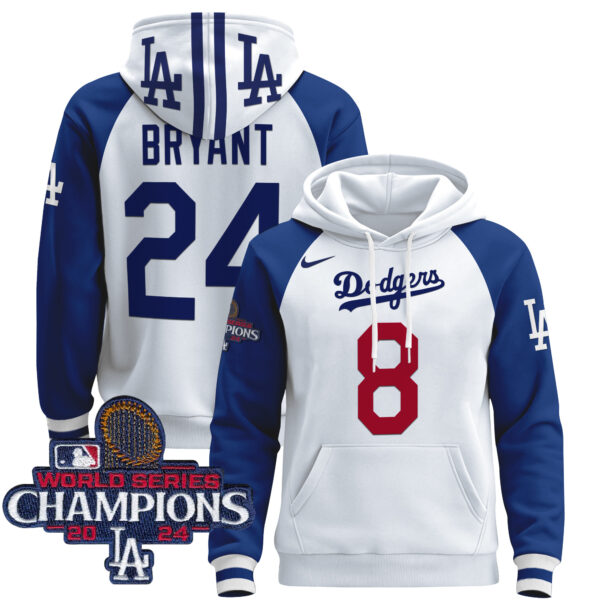 Men's Dodgers 2024 World Series Champions Pullover Hoodie - All Stitched - Image 25