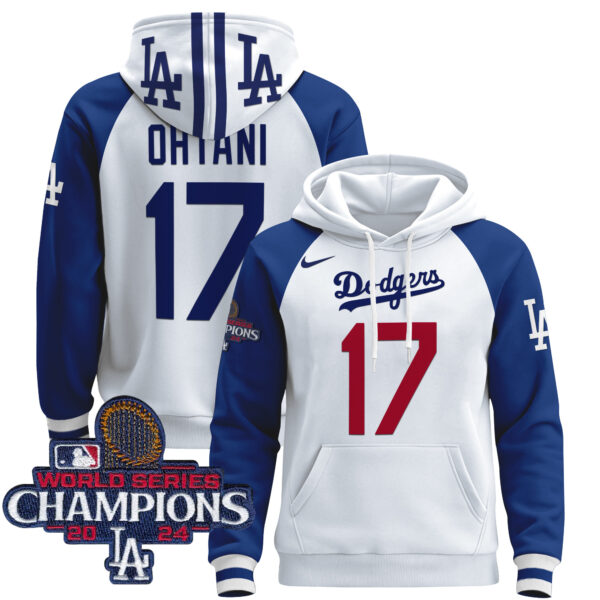 Men's Dodgers 2024 World Series Champions Pullover Hoodie - All Stitched - Image 22