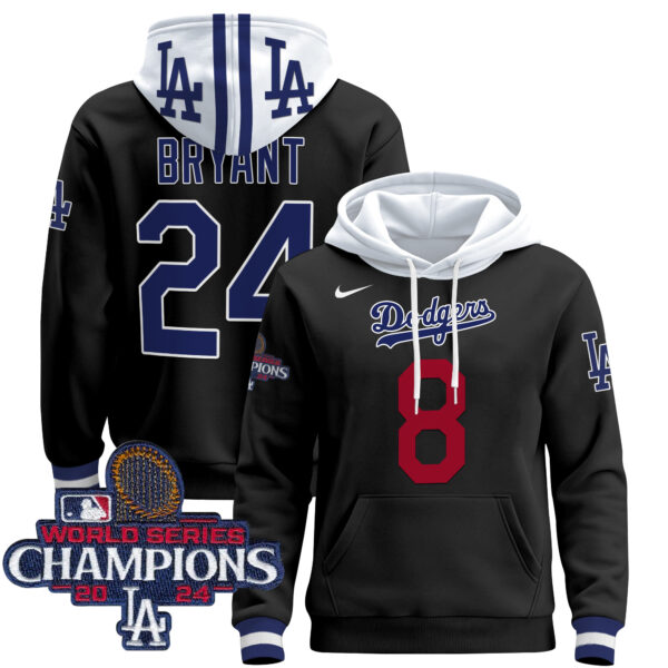Men's Dodgers 2024 World Series Champions Pullover Hoodie - All Stitched - Image 45
