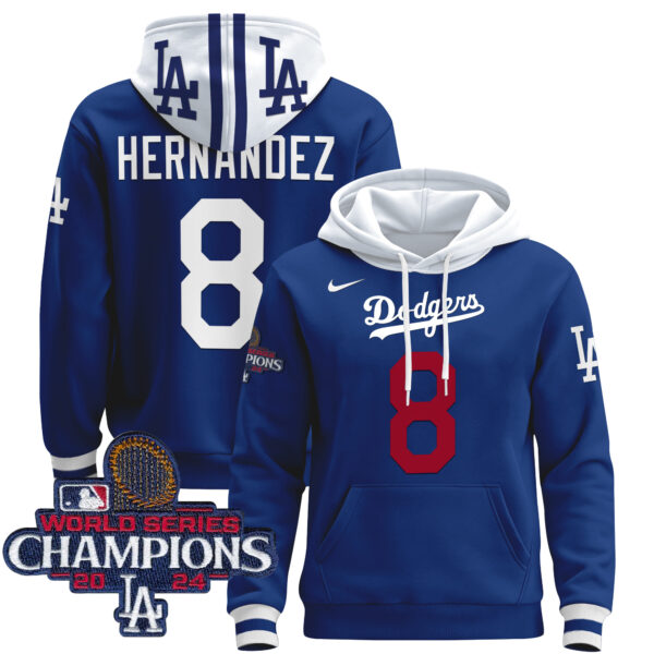 Men's Dodgers 2024 World Series Champions Pullover Hoodie - All Stitched - Image 17