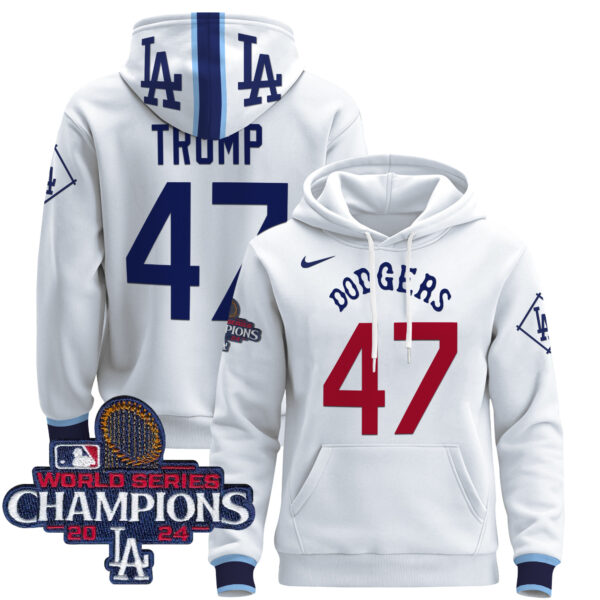 Men's Dodgers Tribute 2024 World Series Champions Pullover Hoodie - All Stitched - Image 26