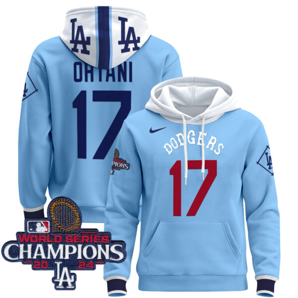 Men's Dodgers Tribute 2024 World Series Champions Pullover Hoodie - All Stitched