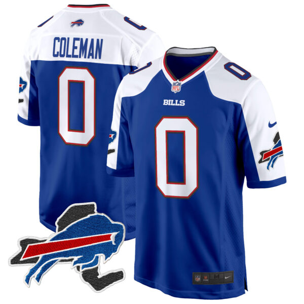 Men's Buffalo Bills New York Patch Game Jersey - All Stitched - Image 9