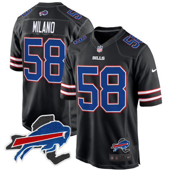 Men's Buffalo Bills New York Patch Game Jersey - All Stitched - Image 35