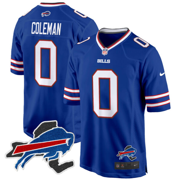 Men's Buffalo Bills New York Patch Game Jersey - All Stitched - Image 15