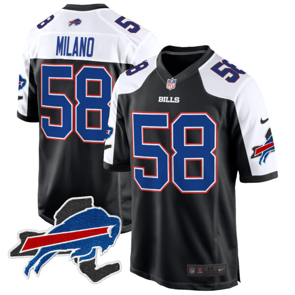 Men's Buffalo Bills New York Patch Game Jersey - All Stitched - Image 5