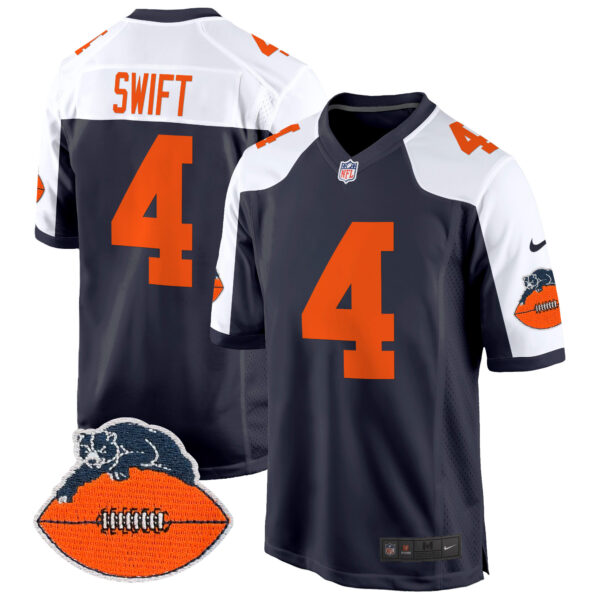 Men's Chicago Bears Throwback Game Jersey - All Stitched - Image 3