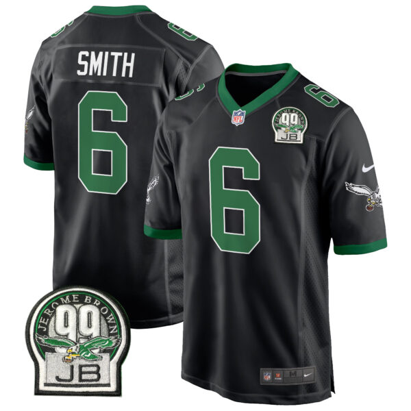 Men's Eagles Jerome Brown Patch Kelly Green Game Jersey - All Stitched - Image 37