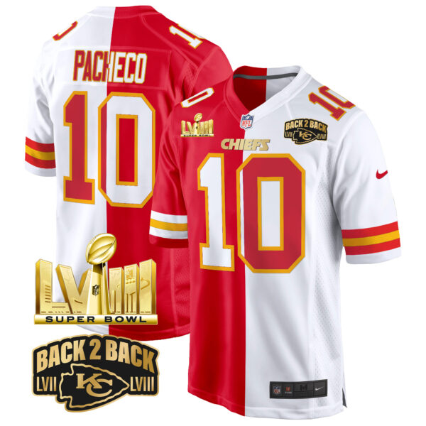 Men's Chiefs Super Bowl LVIII & Back 2 Back Gold Game Jersey - All Stitched - Image 36