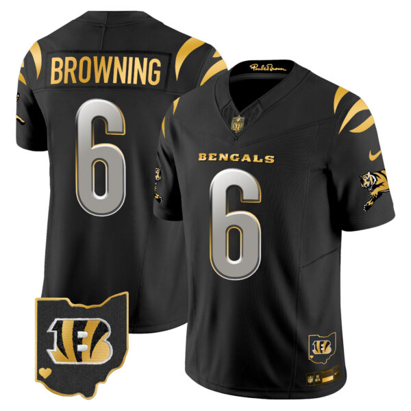 Men's Bengals 2024 Gold Vapor Limited Jersey - All Stitched - Image 27