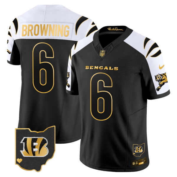 Men's Bengals 2024 Gold Vapor Limited Jersey - All Stitched - Image 6