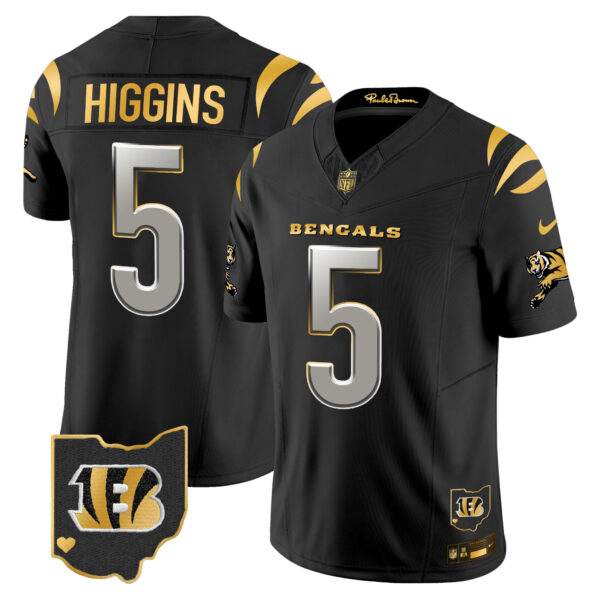 Men's Bengals 2024 Gold Vapor Limited Jersey - All Stitched - Image 26