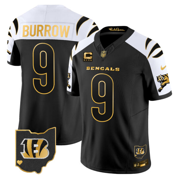 Men's Bengals 2024 Gold Vapor Limited Jersey - All Stitched