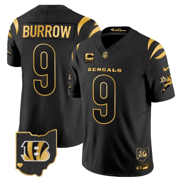 Men's Bengals 2024 Gold Vapor Limited Jersey - All Stitched - Image 15