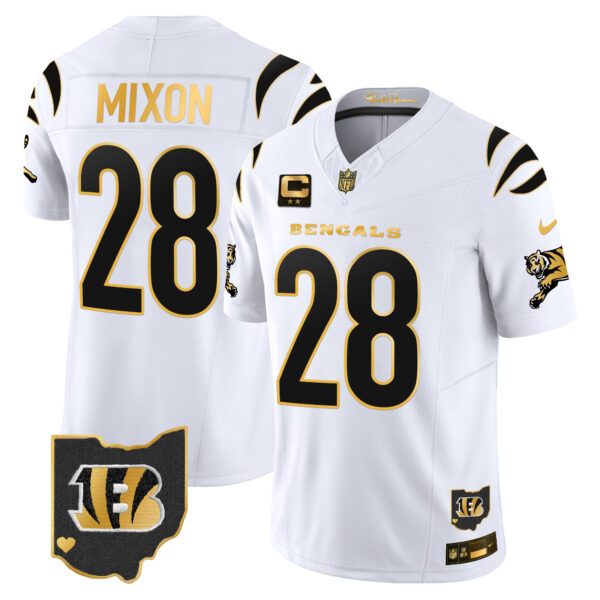 Men's Bengals 2024 Gold Vapor Limited Jersey - All Stitched - Image 11