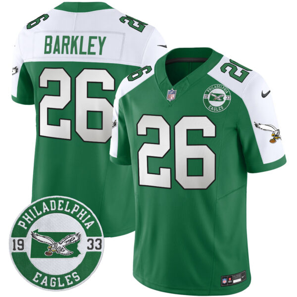 Men's Philadelphia Eagles 2024 Throwback Vapor Limited Jersey - Est. 1933 Patch - All Stitched - Image 17