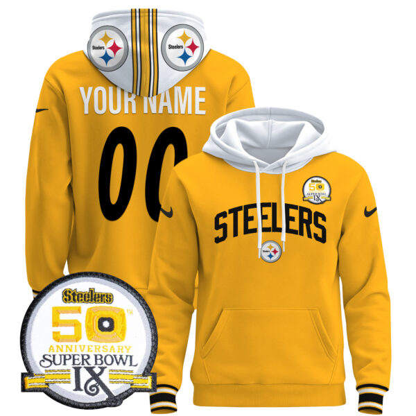 Pittsburgh Steelers 2024 Custom Pullover Hoodie V2 - All Stitched - Image 4