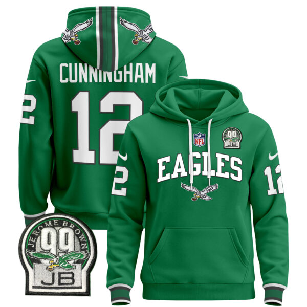 Men's Philadelphia Eagles 2024 Pullover Hoodie V2 - All Stitched - Image 22