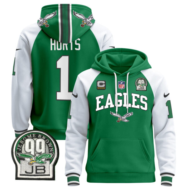 Men's Philadelphia Eagles 2024 Pullover Hoodie V2 - All Stitched - Image 11