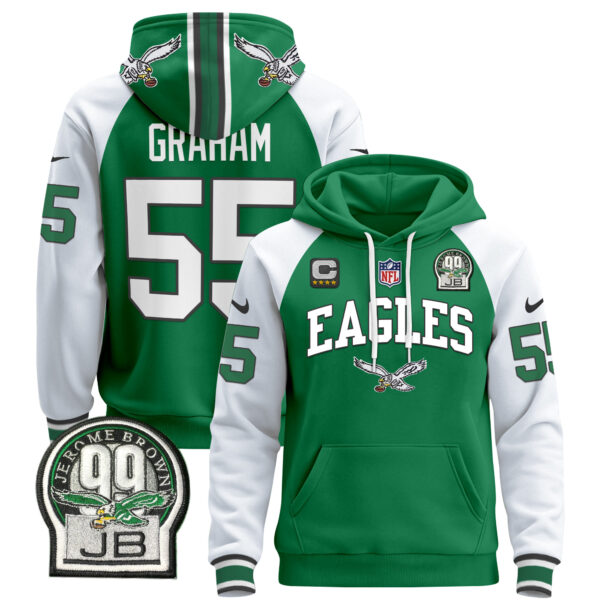 Men's Philadelphia Eagles 2024 Pullover Hoodie V2 - All Stitched - Image 15