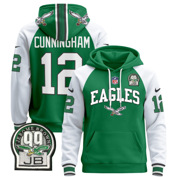Men's Philadelphia Eagles 2024 Pullover Hoodie V2 - All Stitched - Image 14