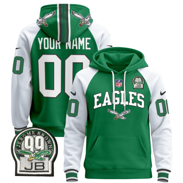 Philadelphia Eagles 2024 Custom Pullover Hoodie V2 - All Stitched - Image 2