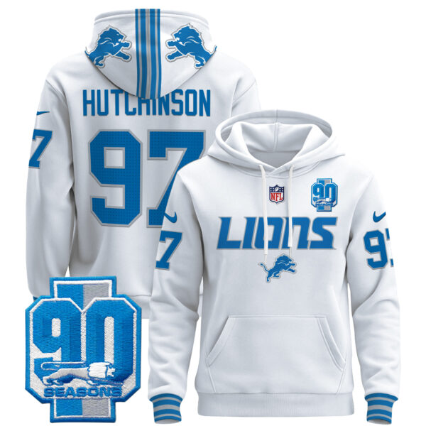 Men's Detroit Lions 2025 Pullover Hoodie V2 - All Stitched - Image 18